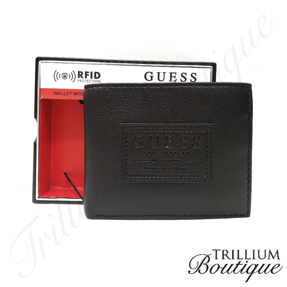 GUESS RFID Protection Black Wallet & Valet NWT - Picture 2 of 9